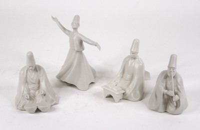 Lot 107 - A set of four Yildiz Sufi whirling dervish...