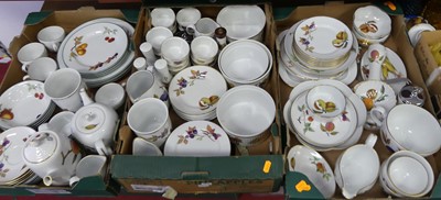 Lot 55 - A large collection of Royal Worcester Evesham...