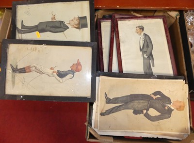 Lot 67 - A box of Vanity Fair prints, mostly framed