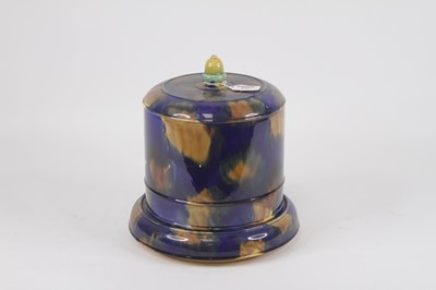 Lot 116 - A Victorian majolica glazed cheese dome and...