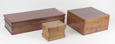 Lot 140 - A Victorian oak apprentice chest in the form...