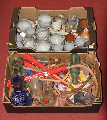 Lot 155 - Two boxes of miscellaneous items to include a...