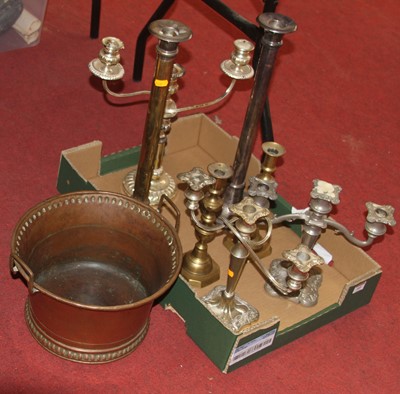 Lot 165 - A pair of 19th century turned brass...