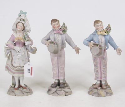 Lot 181 - A pair of early 20th century continental...