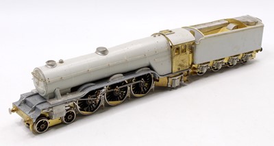 Lot 1571 - An 0 gauge kit built brass and plastic model...