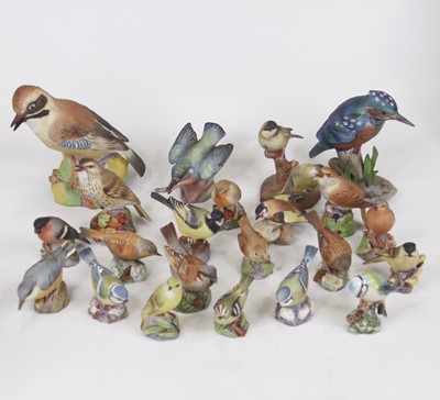 Lot 209 - A Royal Worcester bone china model of a jay,...