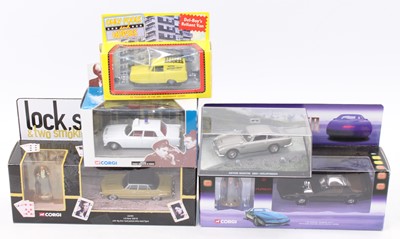 Lot 1615 - One box containing TV related diecast vehicles...
