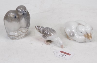 Lot 223 - A Royal Copenhagen porcelain figure group of...