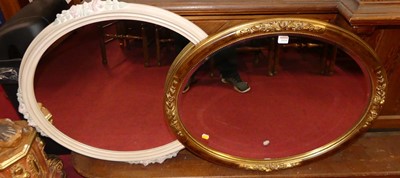 Lot 1114 - A contemporary floral gilt framed bevelled...