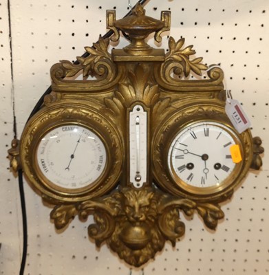 Lot 1131 - A late 19th century gilt painted cast metal...