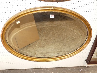 Lot 1137 - An early 20th century giltwood framed bevelled...