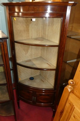 Lot 1166 - A circa 1900 mahogany freestanding bowfront...