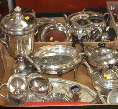Lot 230 - A box of miscellaneous silver plated wares to...