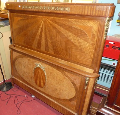 Lot 1171 - A French Louis XVI style mahogany, satinwood...