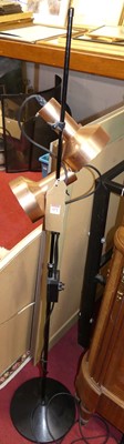 Lot 1172 - A 1970s Danish brushed brass and black painted...