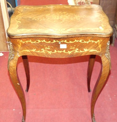 Lot 1177 - A circa 1900 French rosewood and floral...
