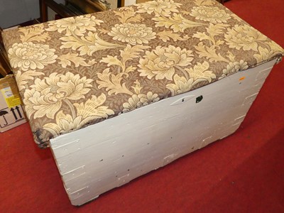 Lot 1184 - A 19th century and later white painted pine...