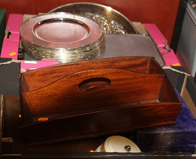 Lot 242 - Two boxes of miscellaneous items to include...