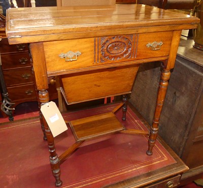 Lot 1190 - An Aesthetic Movement walnut combination...