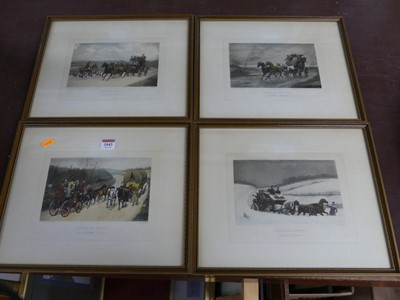 Lot 1043 - After EA Douglas - set of four Stagecoach...