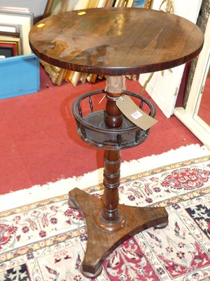 Lot 1214 - A William IV rosewood circular pedestal...