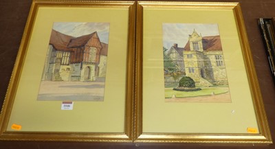 Lot 1046 - O Waite, a timber town hall and a stone built...