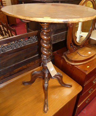 Lot 1227 - A mid-Victorian walnut, figured walnut, and...