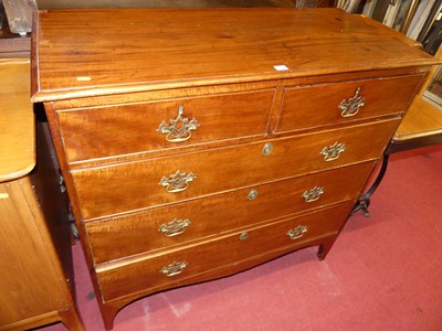 Lot 1231 - An early 19th century mahogany squarefront...