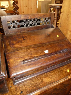 Lot 1234 - A contemporary Eastern teak and iron inset...