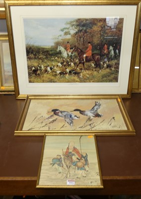 Lot 1065 - After Hayward Hardy - Drawing the Covert,...