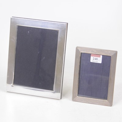 Lot 248 - A modern Carrs silver clad easel photograph...