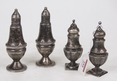 Lot 255 - A pair of early 20th century sterling silver...