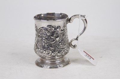 Lot 254 - A silver tankard, of bell shape, having...