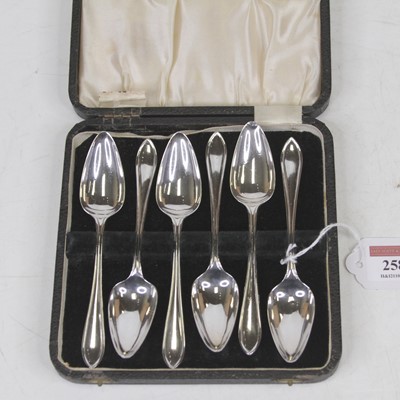 Lot 258 - A set of six mid-20th century silver...
