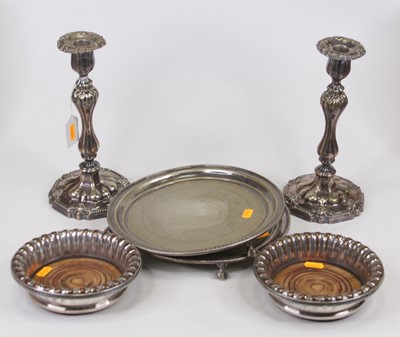 Lot 269 - A pair of 19th century Old Sheffield plate...