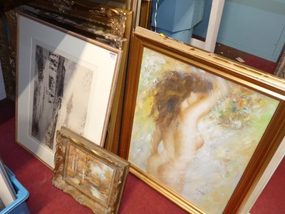 Lot 1074 - A collection of modern pictures and prints to...