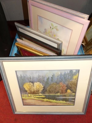 Lot 1075 - A small quantity of amateur watercolours,...