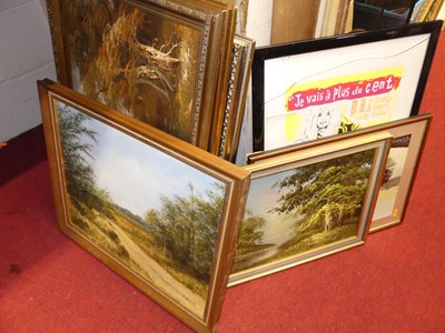Lot 1078 - Assorted pictures and prints to include F...