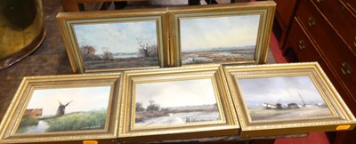 Lot 1103 - Alfred W Saunders - matched set of five East...