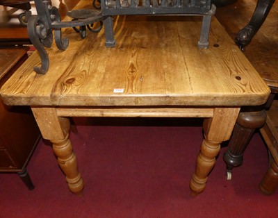 Lot 1268 - A contemporary pine round cornered farmhouse...