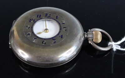 Lot 383 - An Omega gent's silver cased half hunter...