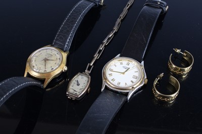 Lot 404 - An Art Deco lady's 9ct gold cased manual wind...