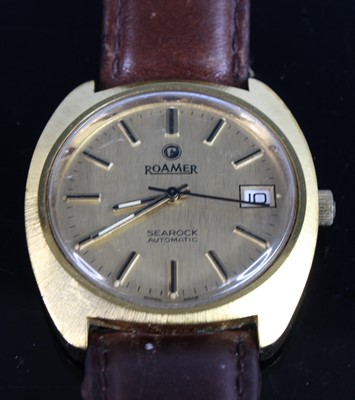 Lot 425 - A 1970s gent's Roamer Searock automatic...