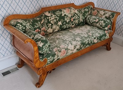 Lot 1297 - A probably Swedish 19th century satinwood...