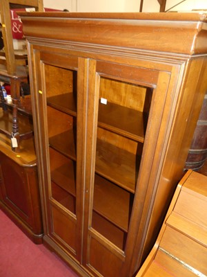 Lot 1338 - A contemporary joined cherry wood double door...