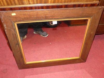 Lot 1341 - A mahogany square wall mirror, 72.5 x 62cm