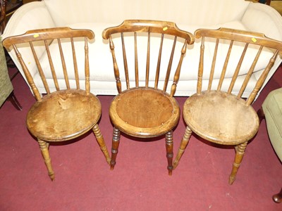 Lot 1305 - Four similar early 20th century fruitwood...