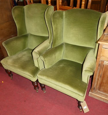 Lot 1351 - A pair of circa 1900 lady's and gent's green...