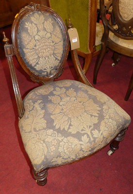 Lot 1310 - A Victorian walnut framed and floral...