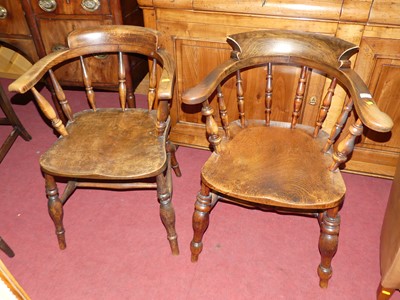 Lot 1311 - An early 19th century elm, beech and fruitwood...